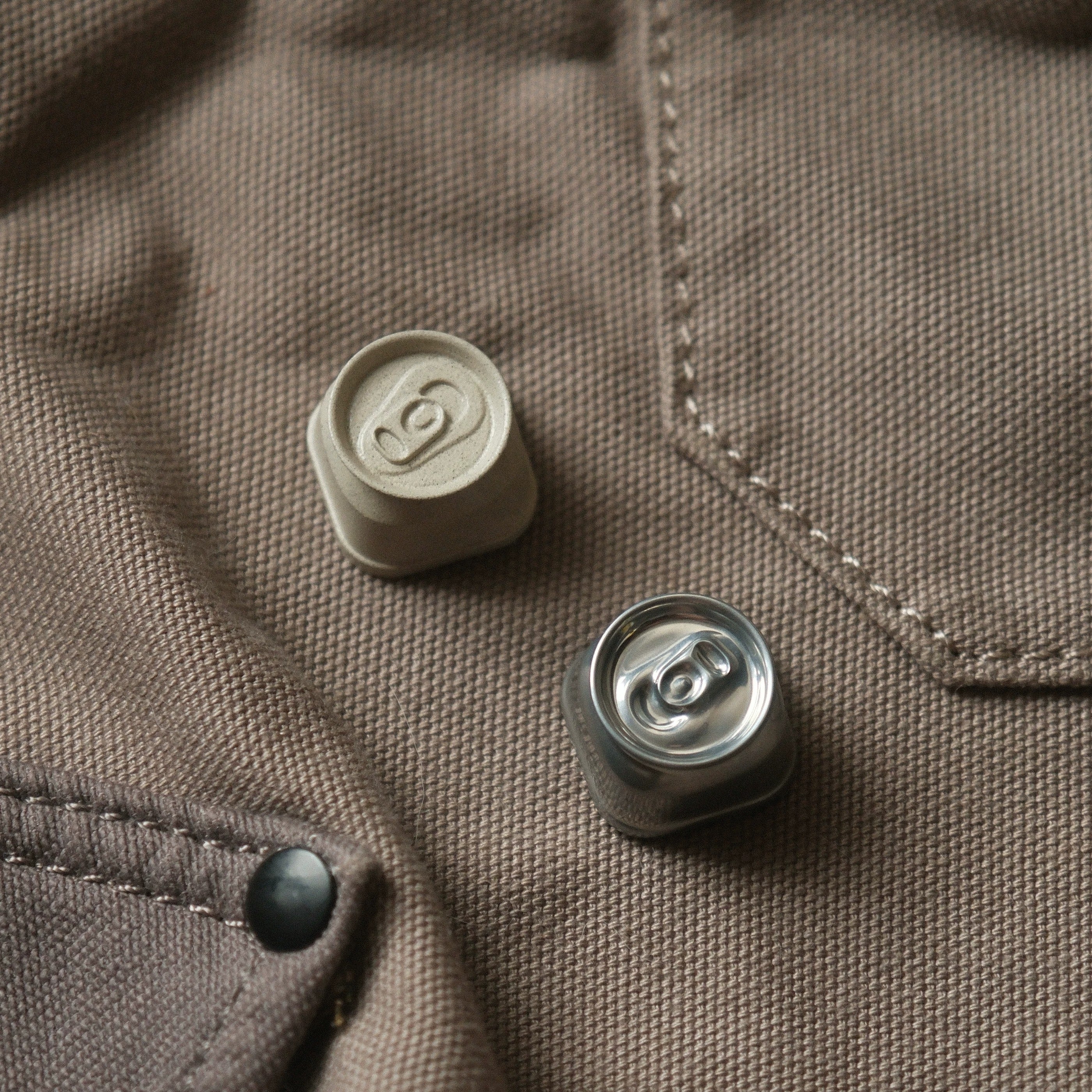 Can shaped design, personalized metal keycaps, minimalist mechanical keyboard decorative keycaps.