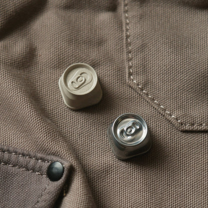 Can shaped design, personalized metal keycaps, minimalist mechanical keyboard decorative keycaps.