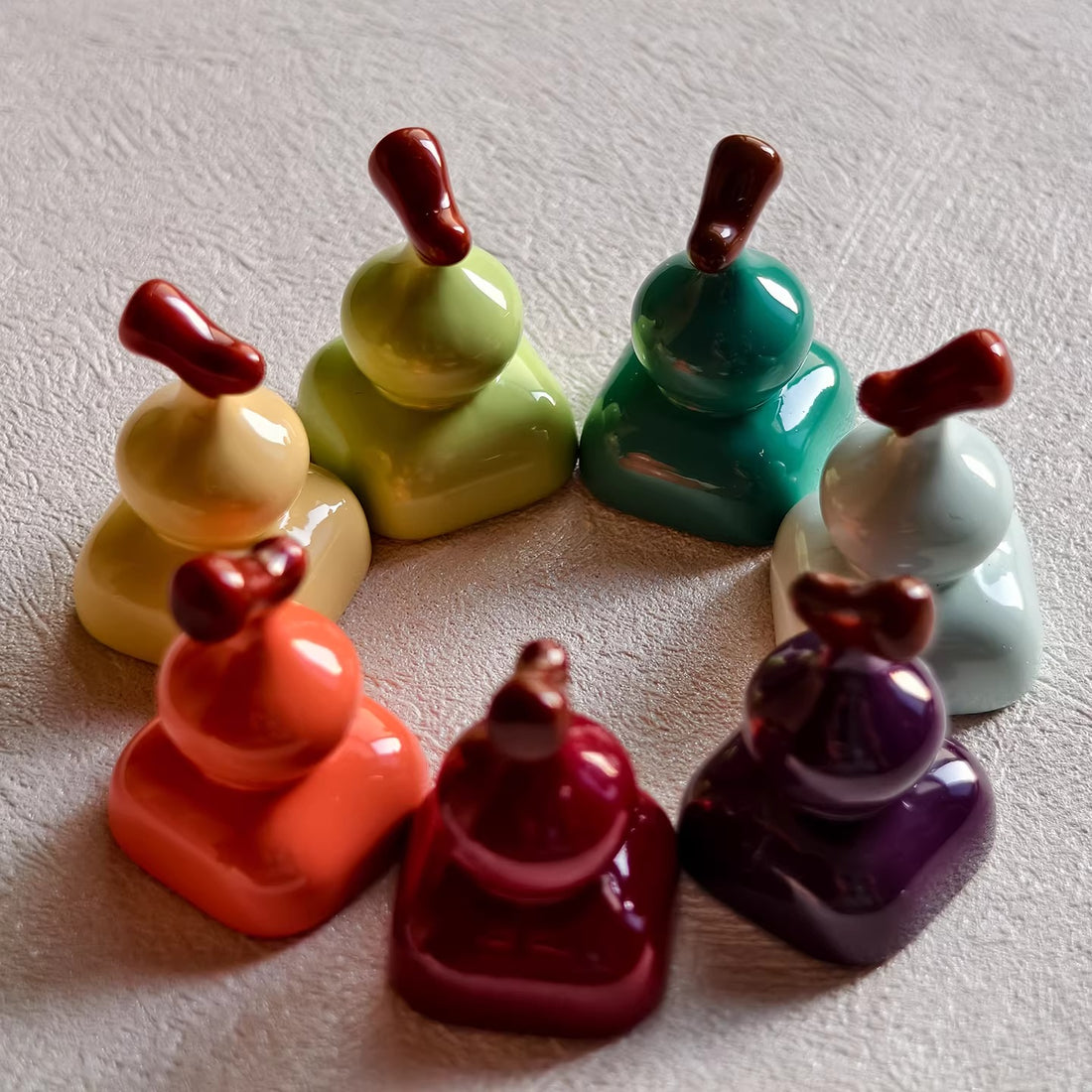 Zinc alloy gourd keycaps, metal baked paint personalized keycaps, random blind box mechanical keyboard creative decorative keycaps