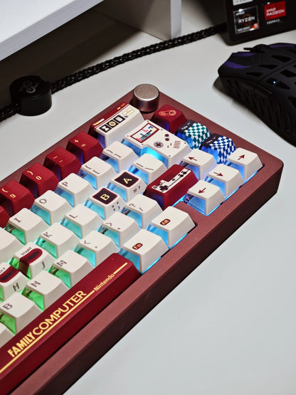 Childhood Memories Series, FC game console retro game console theme personalized keycap design, PBT material customized set keycap decoration keycap