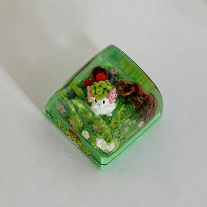 Pok é mon themed crystal dropper personalized keycaps, anime creative culture peripheral mechanical keyboard decorative keycaps