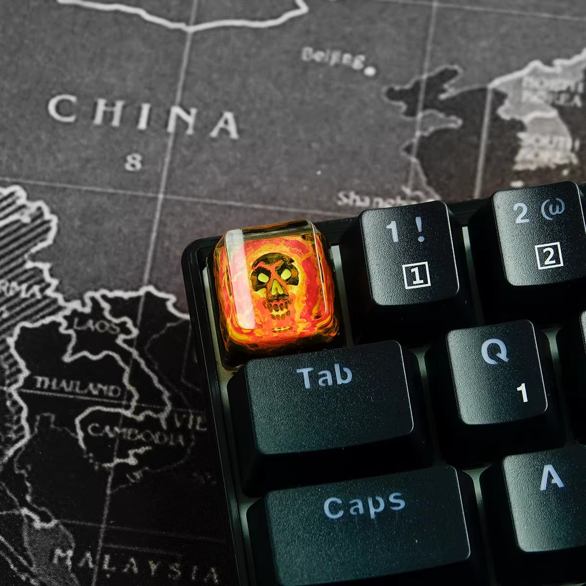 World of Warcraft series, Collection of Skill Symbols crystal resin artisankeycaps, game culture creative peripheral resin decorative keycaps