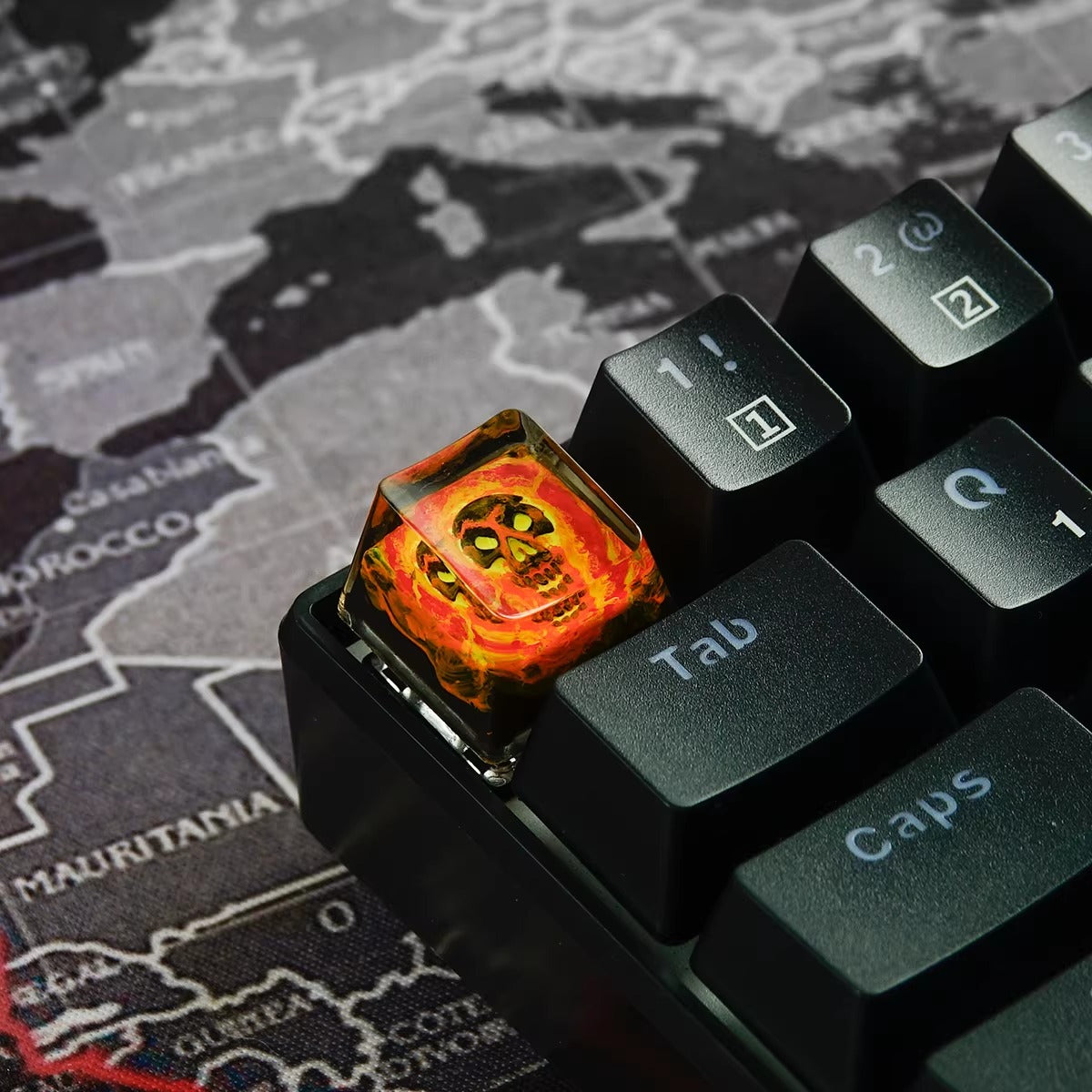World of Warcraft series, Collection of Skill Symbols crystal resin artisankeycaps, game culture creative peripheral resin decorative keycaps