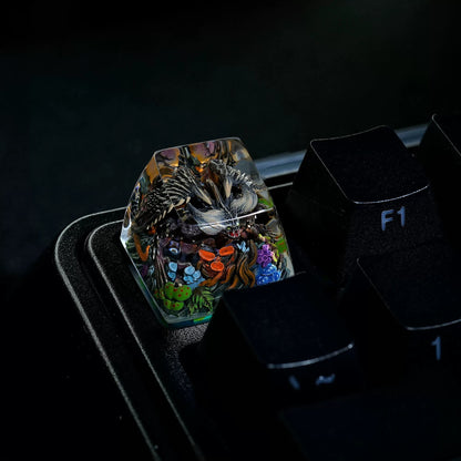 Monster Hunter, Nergigante, 1U crystal resin personalized keycaps, anime, gaming, cultural and creative peripheral products, mechanical keyboard decoration keycaps