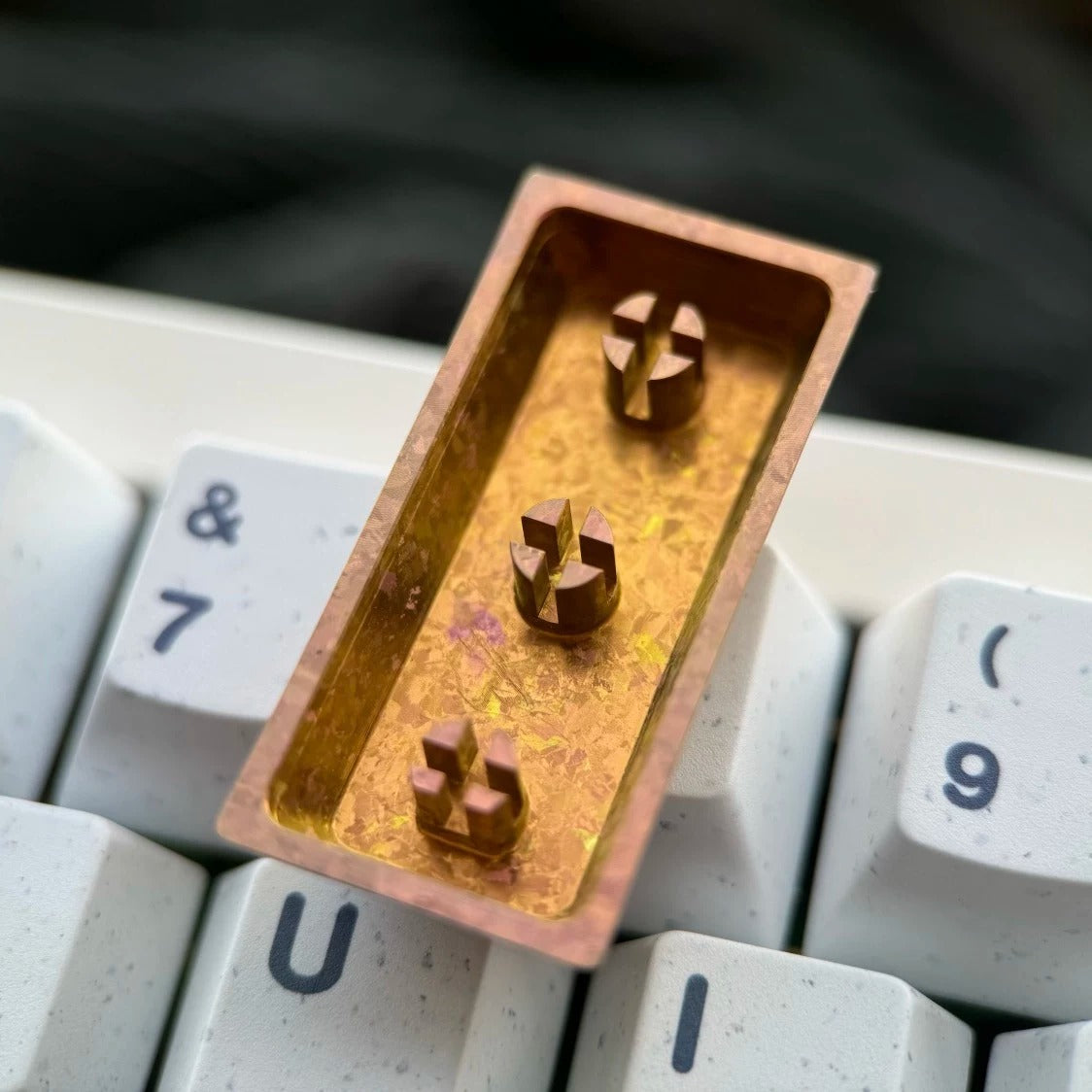 EVA, Asuka Theme PAD keypad number area,+/Enter key, vertical 2U titanium alloy personalized key cap, animation game cultural creative products, mechanical keyboard decorative key cap