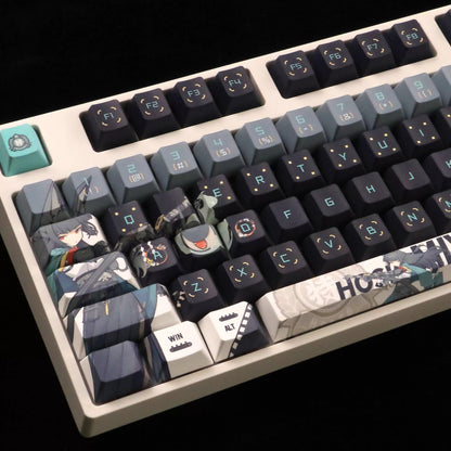 Zenless Zone Zero series, Hoshimi Miyabi theme, PBT material personalized keycap set, anime keycap culture peripheral mechanical keyboard decoration keycaps