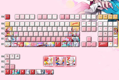 One Piece series personalized keycap set, PBT material, sublimation technology, mechanical keyboard decoration keycap set