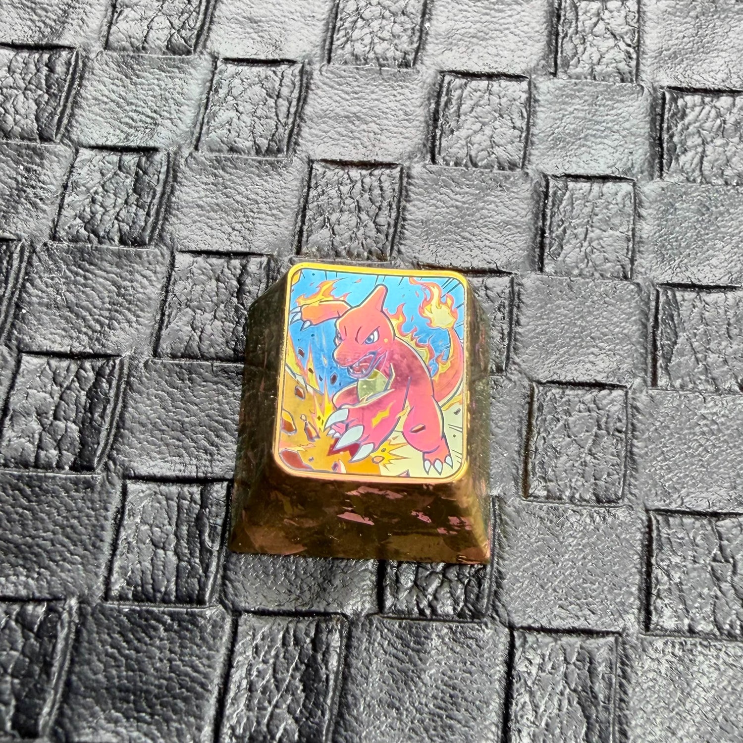 Pok é mon Titanium Alloy Series, Charmander/Bulbasaur/Squirtle， Evolutionary display, 1U titanium alloy personalized keycaps, anime and game culture creative decorative keycaps
