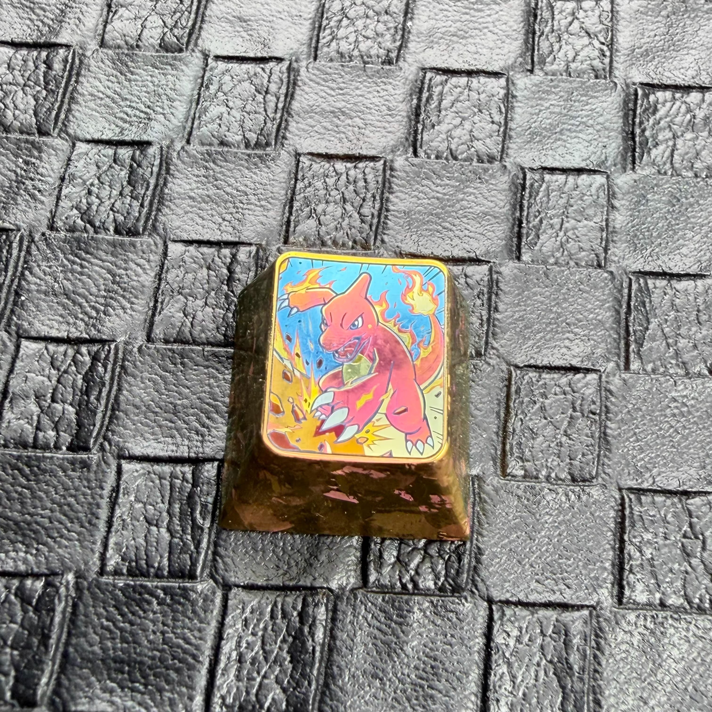 Pok é mon Titanium Alloy Series, Charmander/Bulbasaur/Squirtle， Evolutionary display, 1U titanium alloy personalized keycaps, anime and game culture creative decorative keycaps