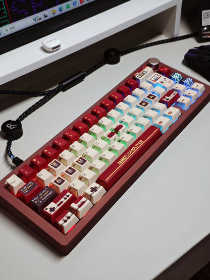 Childhood Memories Series, FC game console retro game console theme personalized keycap design, PBT material customized set keycap decoration keycap