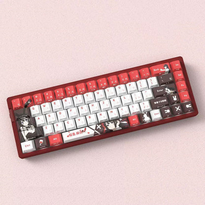 Sakurajima Mai theme, custom set personalized keycap series, PBT material, Original factory height, compatible with 61/64/68/75/84/87/104 mechanical keyboard keycap set