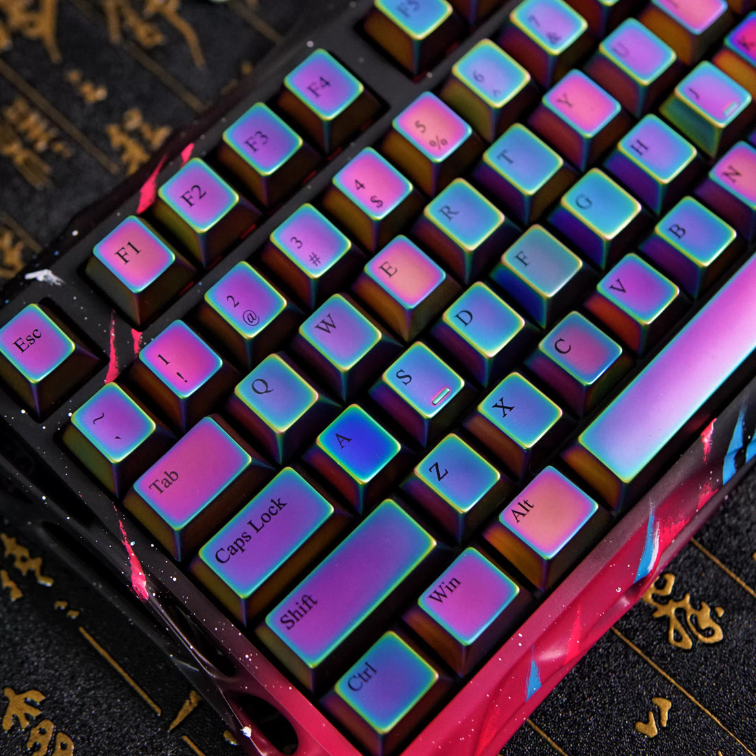 Colorful set personalized keycaps, zinc alloy colored metal decorative keycaps, customized keycaps