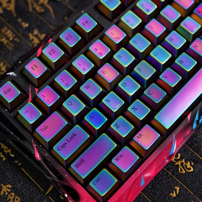 Colorful set personalized keycaps, zinc alloy colored metal decorative keycaps, customized keycaps
