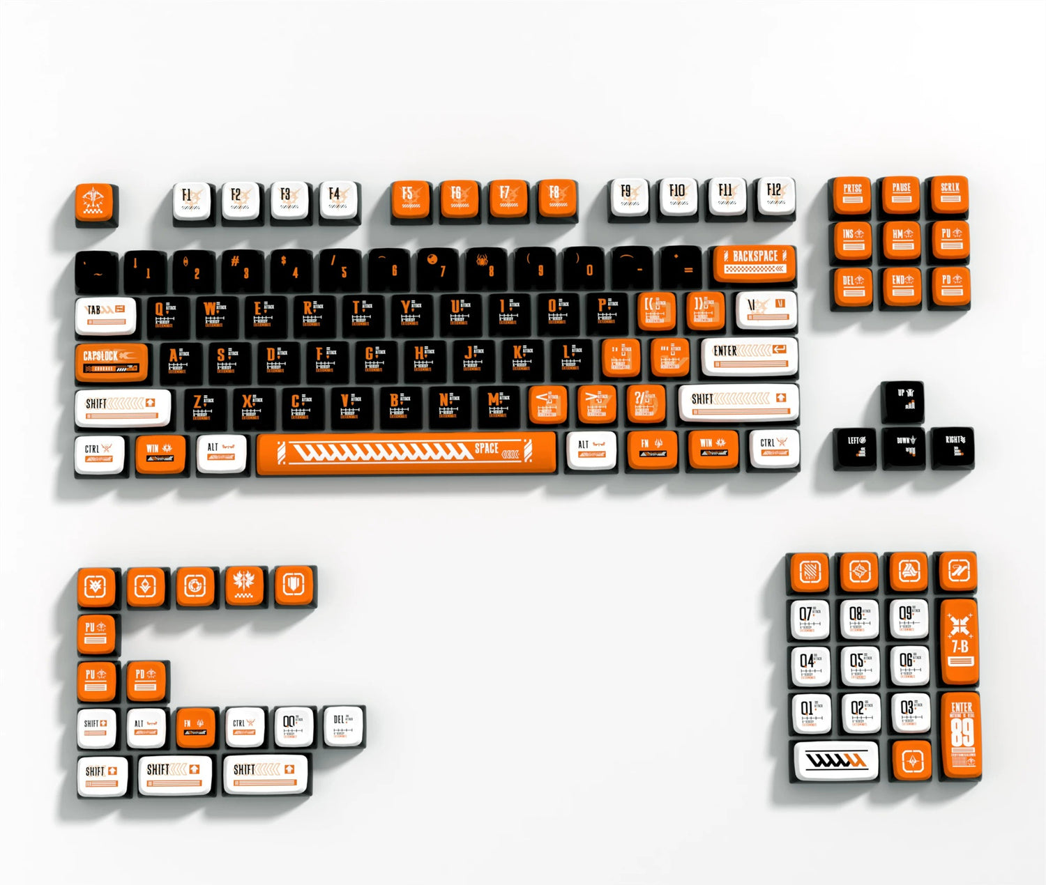 Forza Horizon 4 theme design, custom set personalized keycap series, PBT material, factory height, compatible with 61/64/68/75/84/87/104 mechanical keyboard keycap set
