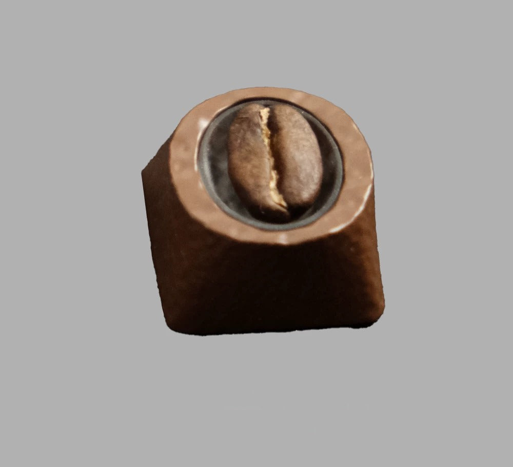Resin coffee beans, coated with transparent resin coffee beans, creative and personalized keycaps, mechanical keyboard decorative art keycaps