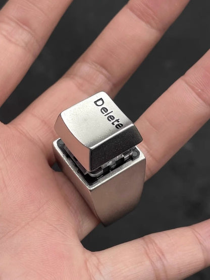 Delete Everything "mechanical keyboard switch ring, a unique and unconventional keyboard peripheral cultural and creative toy.