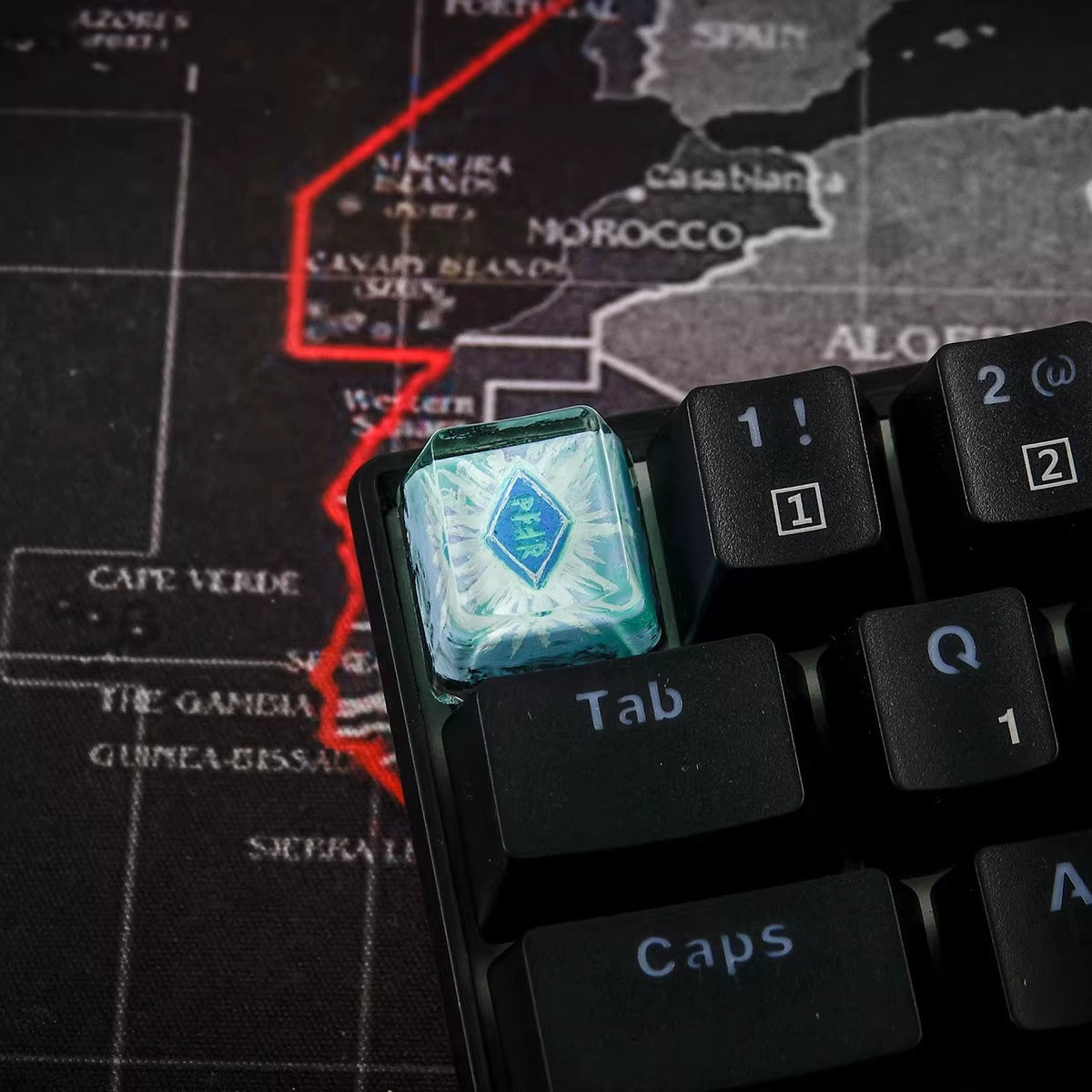 World of Warcraft series, Collection of Skill Symbols crystal resin artisankeycaps, game culture creative peripheral resin decorative keycaps