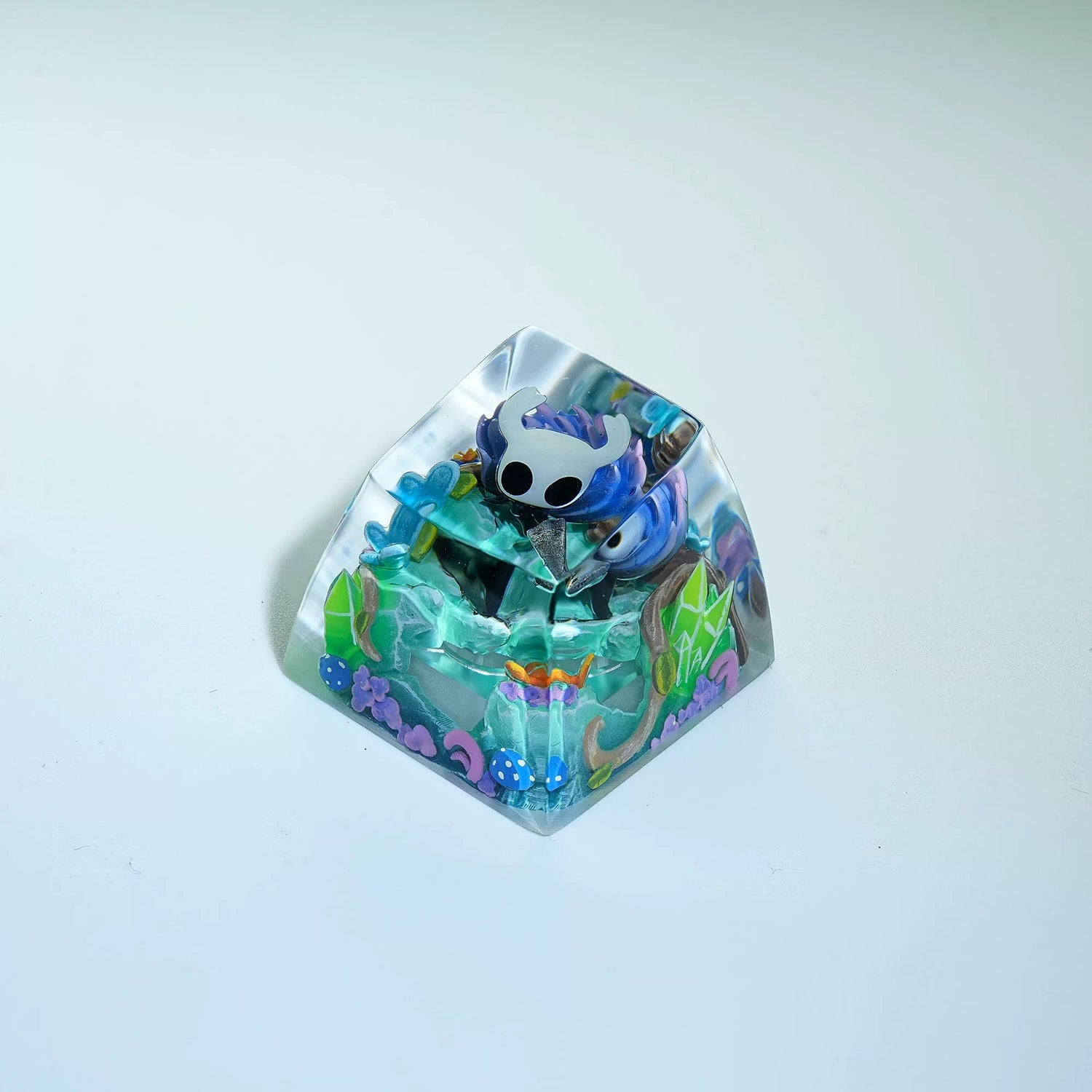 The Hollow Knight，Crystal drops of glue seals, resin personalized keycaps, anime game artisankeycaps