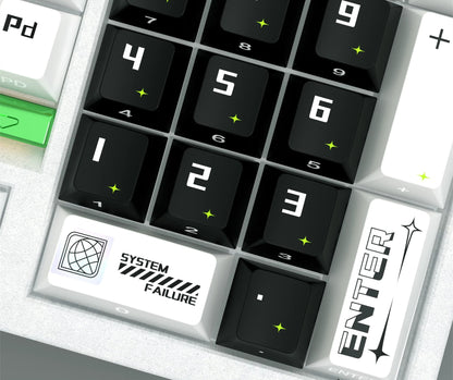 Time spans theme design, PBT material personalized keycap set, anime and games cultural creative decoration keycap set, compatible with 61/64/68/75/84/87/104 mechanical keyboard
