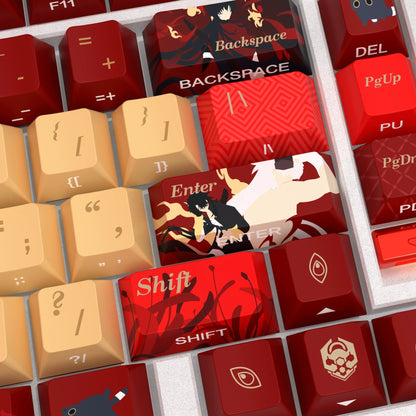 Honkai：Star Rail，Blade Theme PBT material personalized keycap set, anime cultural creative decoration keycap set, compatible with 61/64/68/75/84/87/104 mechanical keyboard