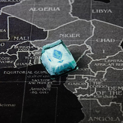 World of Warcraft series, Collection of Skill Symbols crystal resin artisankeycaps, game culture creative peripheral resin decorative keycaps