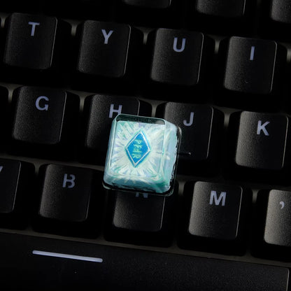 World of Warcraft series, Collection of Skill Symbols crystal resin artisankeycaps, game culture creative peripheral resin decorative keycaps