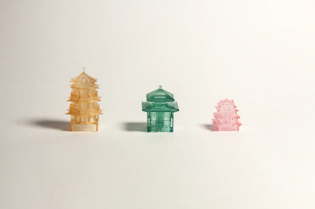 Chinese ancient architecture, Oriental charm keycaps, and architectural art personalized keycaps are integrated into one.