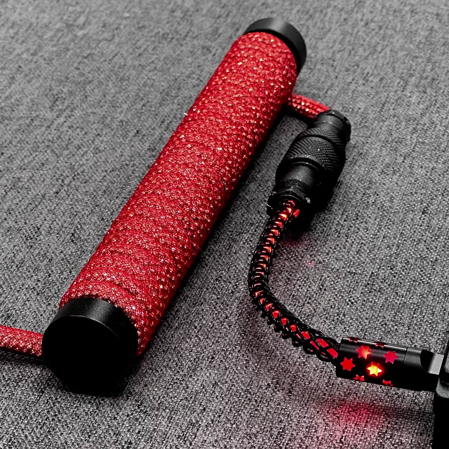 Flash drill three-stage aviation plug custom data cable mechanical keyboard luminous cable supports 8k