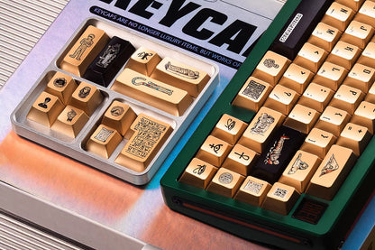 Mysterious Egypt, Metal Gloss PBT Material Personalized Keycap Set, Mechanical Keyboard Theme Design Decorative Keycap Set