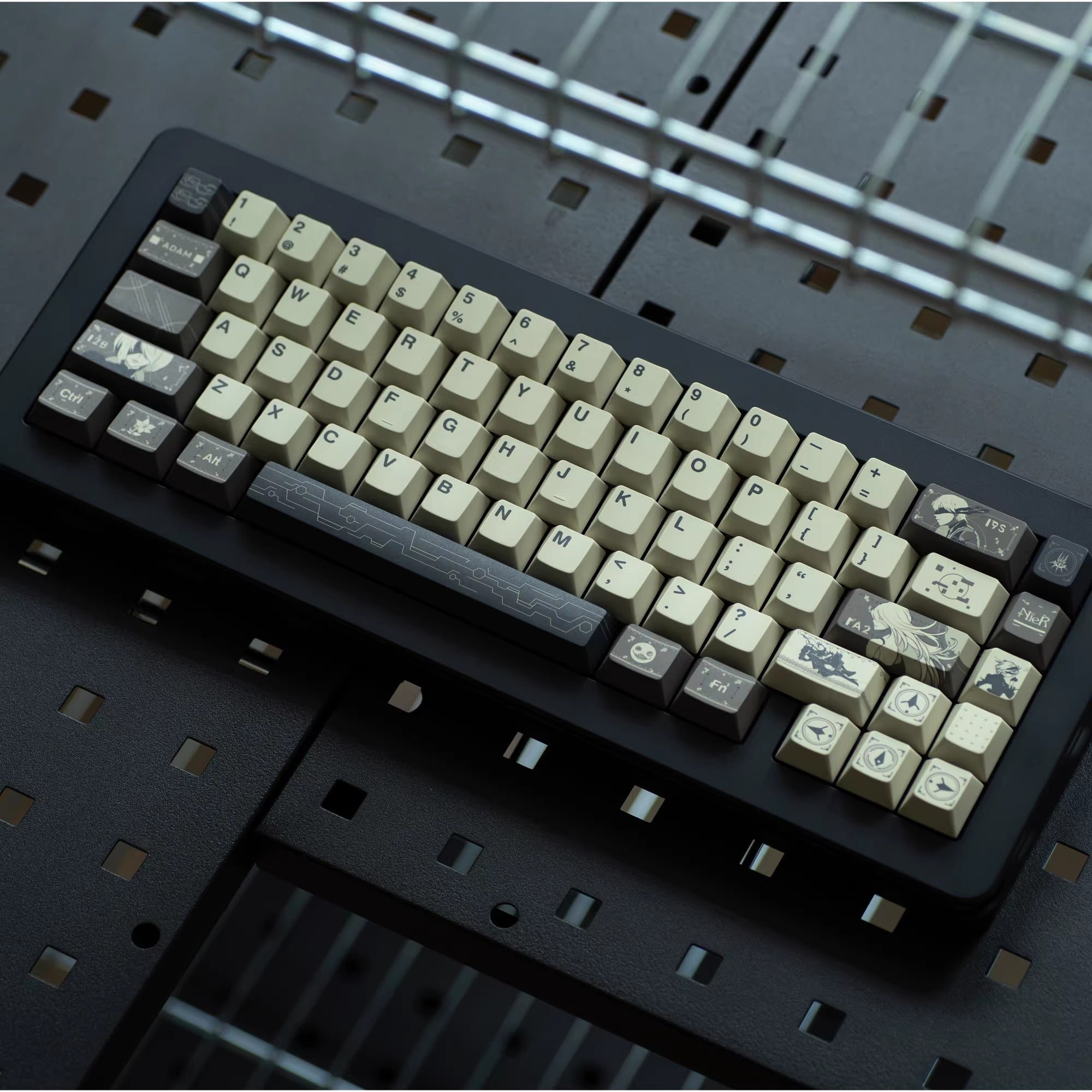 NieR: Automata theme, PBT material, sublimation， Personalized keycap set, original factory height mechanical keyboard decorative keycap set