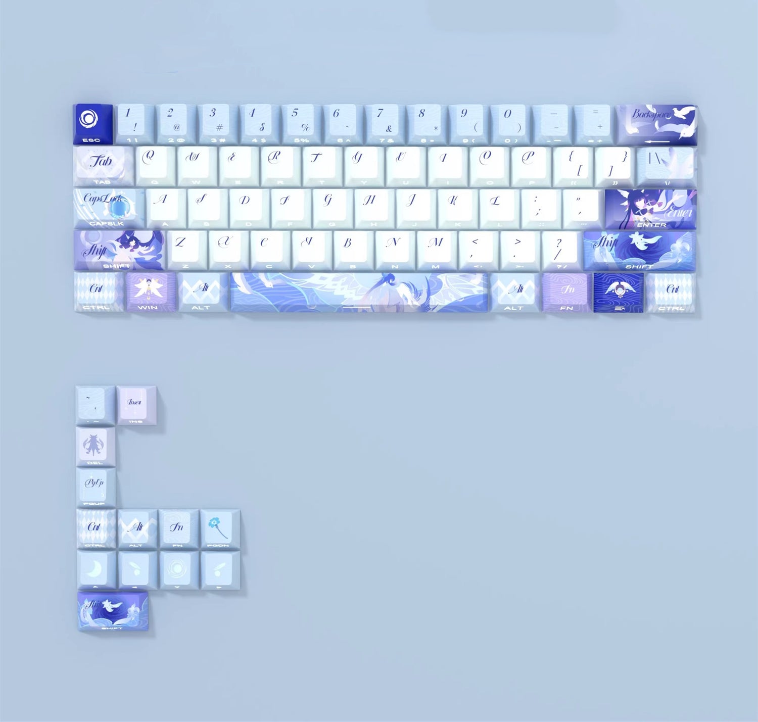 Genshin Impact Theme, Columbina Hyposelenia Personalized Keycap Set, Anime Game Creative Culture Peripheral Decorative Keycaps