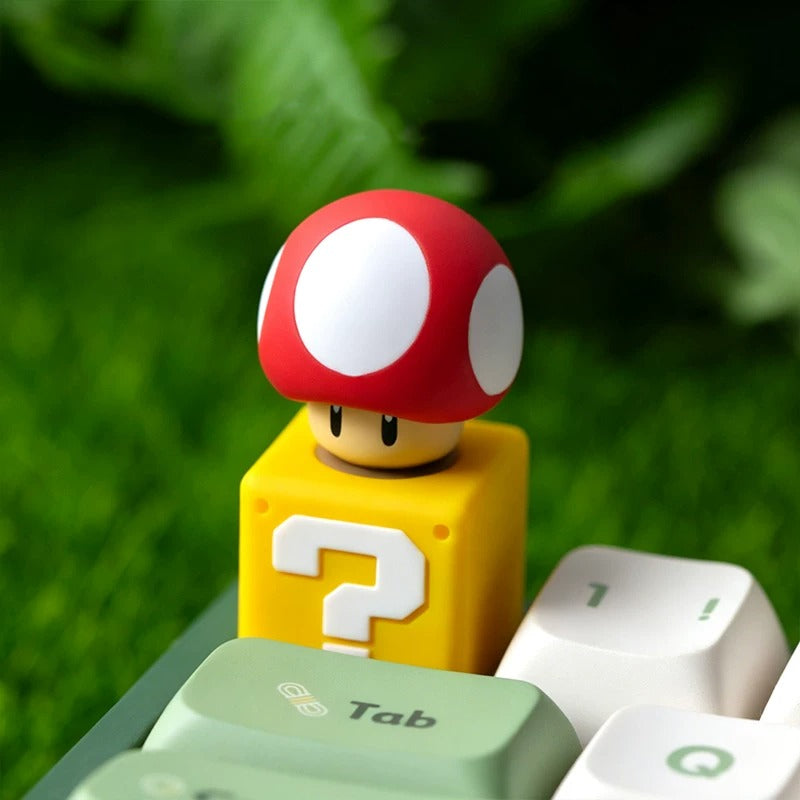 Super Mario series , multi-color resin molded personalized keycaps, handmade creative anime game peripheral art keycaps