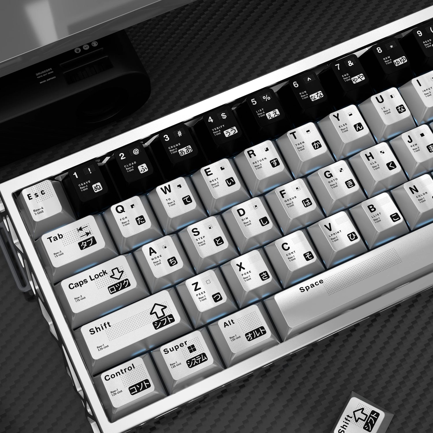 Parameterized theme design, metal paint texture PBT material personalized keycap set, mechanical keyboard decorative keycaps