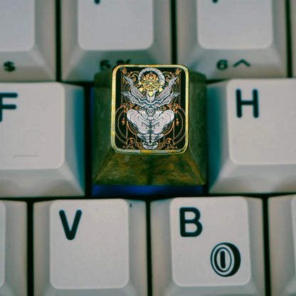 Jujutsu Kaisen，Makora，1 U titanium alloy personalized keycaps, anime and game cultural creative keycaps, mechanical keyboard decorative keycaps
