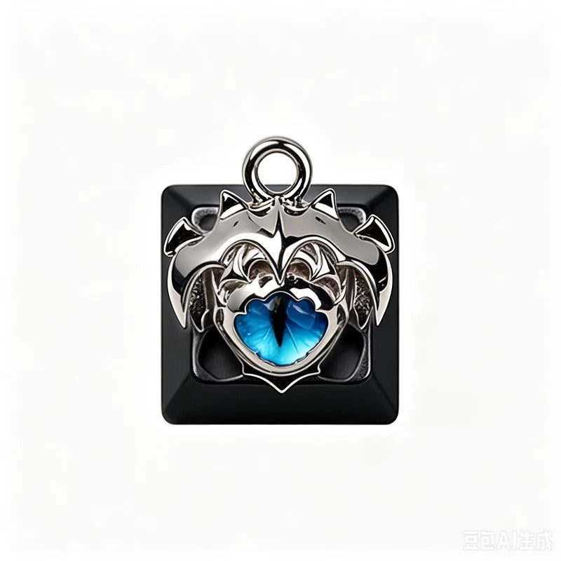 Dota，eye of skadi， Personalized keycap magnetic detachable necklace pendant, metal keycap, mechanical keyboard decorative keycap