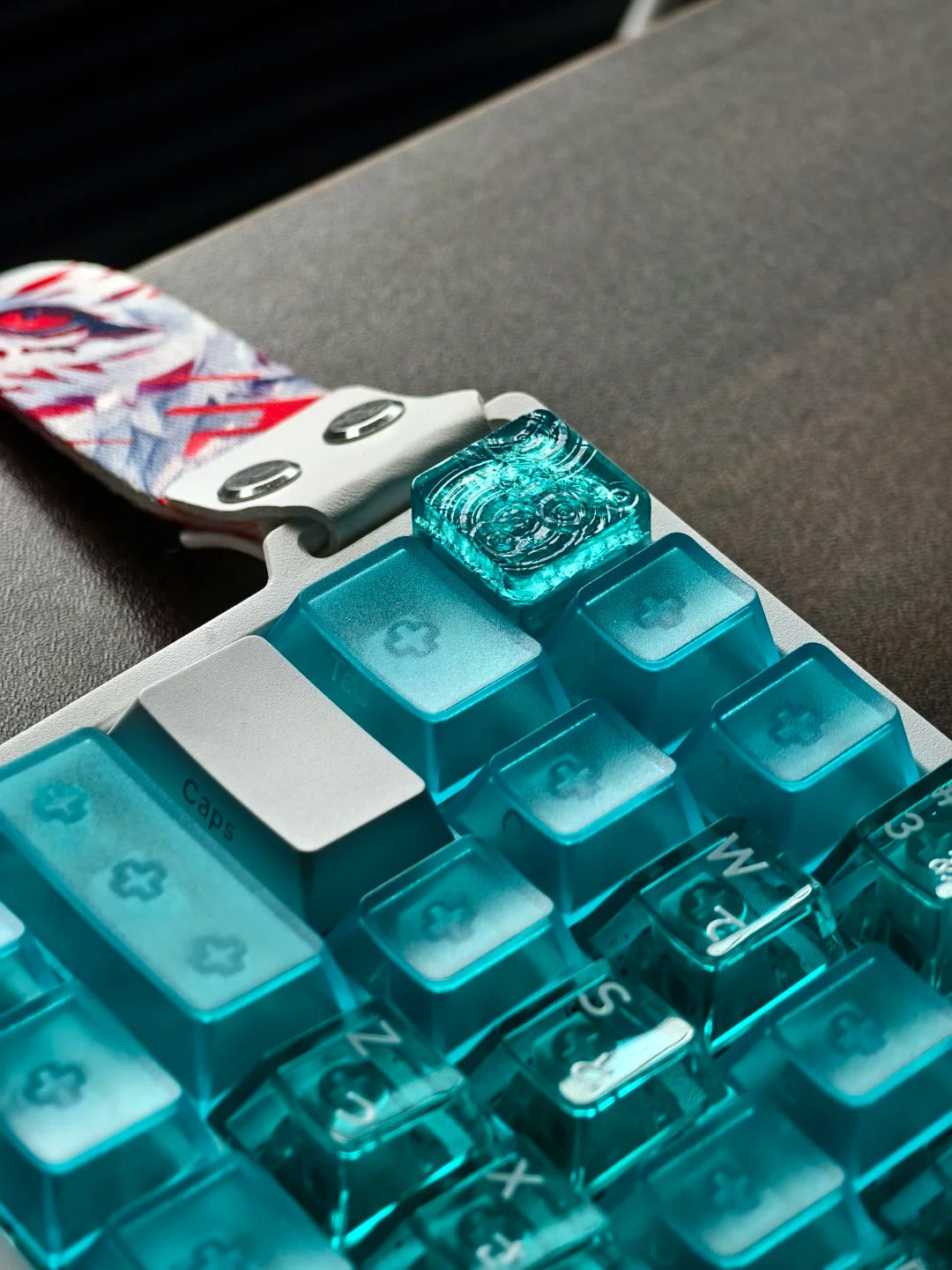 Lake water keycaps, personalized keycaps, single keycap, mechanical keyboard, creative computer desktop matching keycaps, Mechanical keyboard decorative keycaps