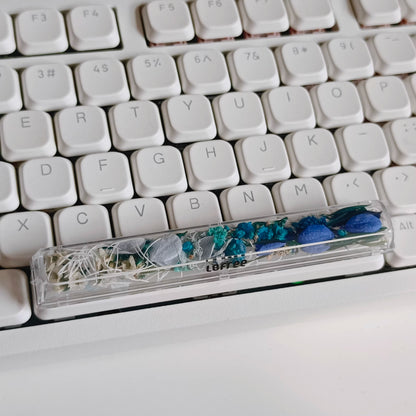Natural Plant Specimen Eternal Flower Series, Lofree, 6.25U Crystal drops of glue Spacebar, Art Decorative Keycaps.