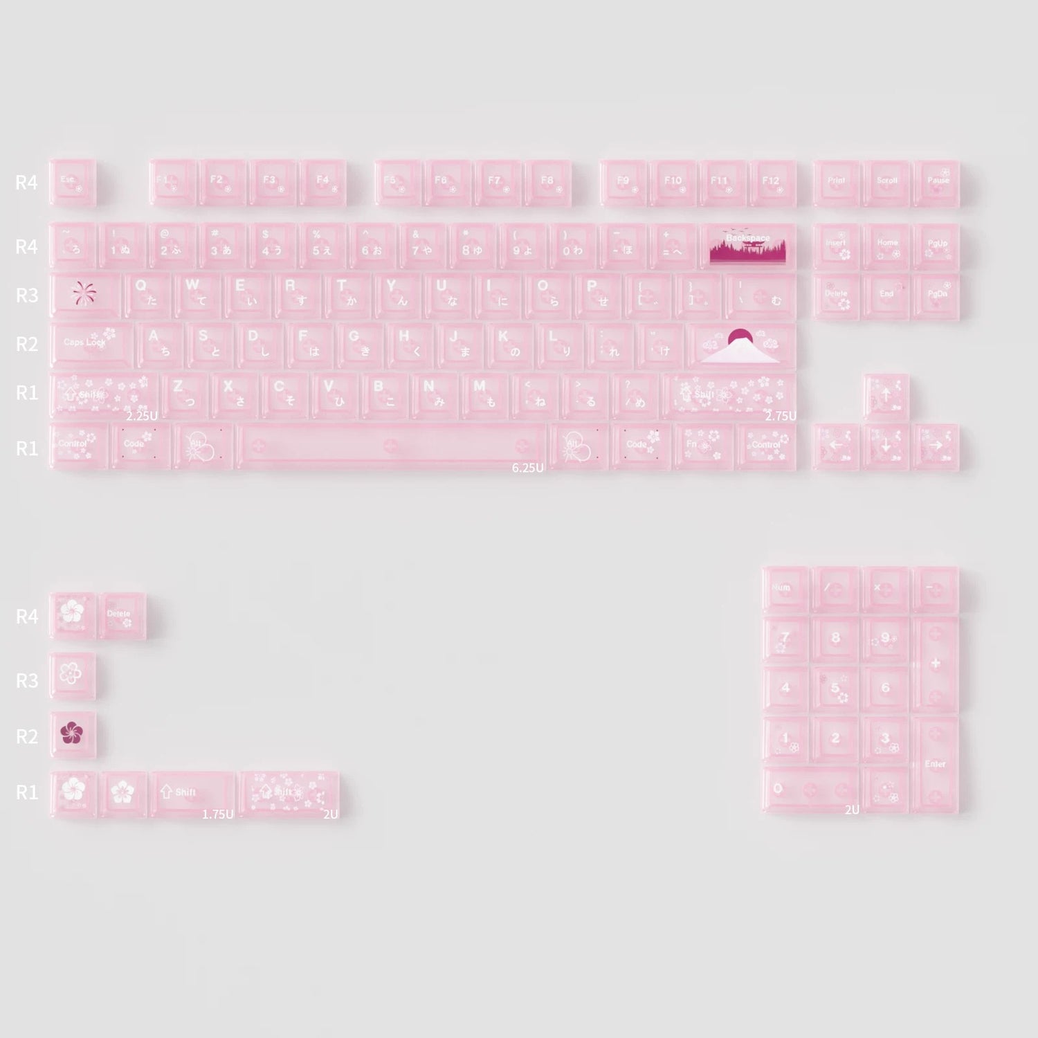 Spring and Jingming Black Theme Theme, Keycap Set PBT/PC Metallic Texture personalized keycap set, , compatible with 61/64/68/75/84/87/104 mechanical keyboard