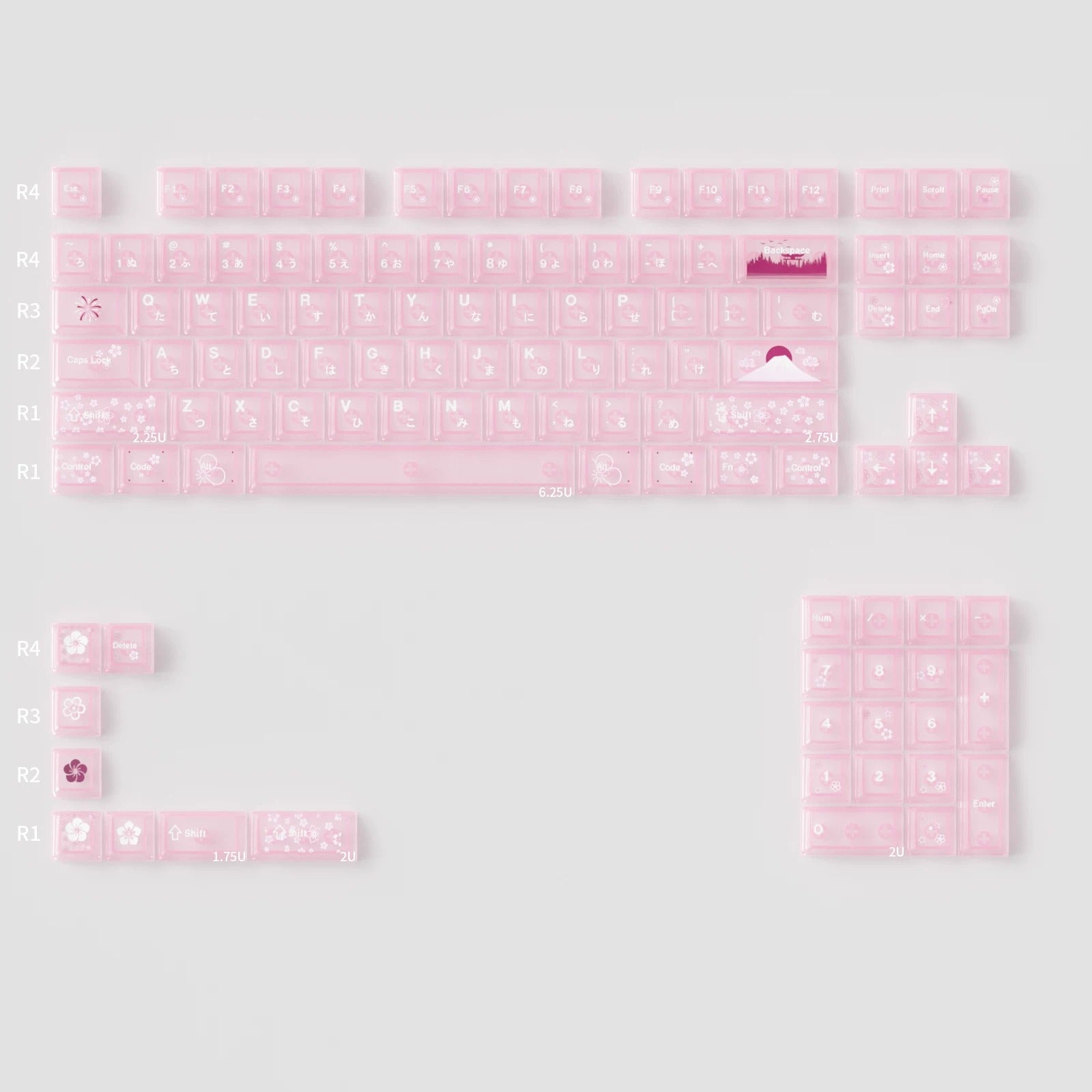 Spring and Jingming Black Theme Theme, Keycap Set PBT/PC Metallic Texture personalized keycap set, , compatible with 61/64/68/75/84/87/104 mechanical keyboard