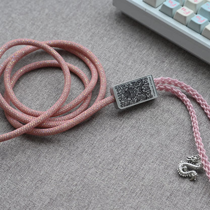 Handmade customized dragon theme one to two aviation plug data cable V2 one out two keyboard cable magnetic switch keyboard cable 8K keyboard custom data cable