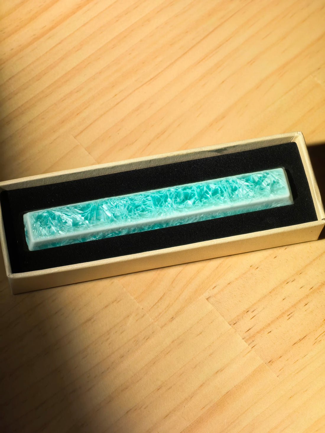Ceramic material pattern ice crystal space bar personalized keycap keycap 6.25U, ice crystal space decoration keycap, mechanical keyboard space replacement keycap