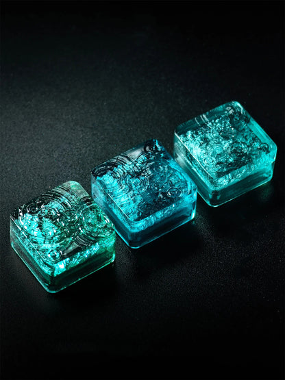 Lake water keycaps, personalized keycaps, single keycap, mechanical keyboard, creative computer desktop matching keycaps, Mechanical keyboard decorative keycaps