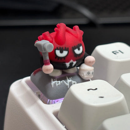 Dorohedoro Cute Keyboard Keycaps Resin Decor Personalized Doll Desktop Keyboard with Artistic Keycaps