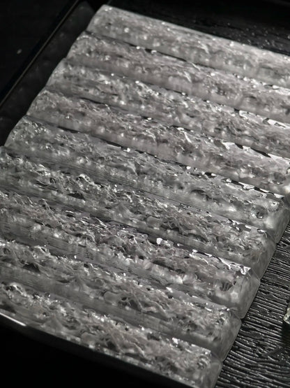 Ice cubes, water ripple design, 6.25U space bar transparent resin personalized keycap, mechanical keyboard element decorative keycap