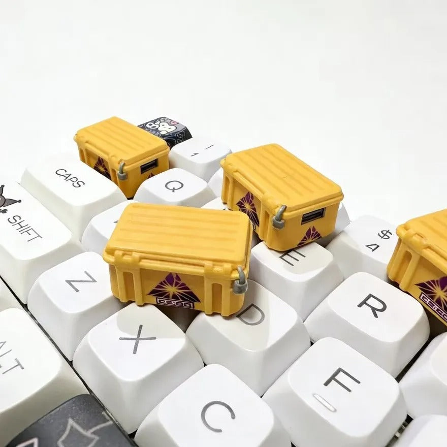 CSGO2 cracked weapon box keycap tab key 1.5U, CS themed design keycap weapon box keycap, mechanical keyboard decorative keycap