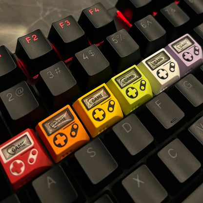 Game boy, 3D printed resin material personalized keycap, game themed translucent decorative keycap