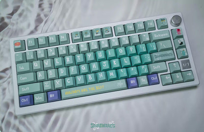 SpongeBob SquarePants, Squidward Quincy Tentacles themed personalized keycap set, PBT material factory height, creatively decorated keycaps