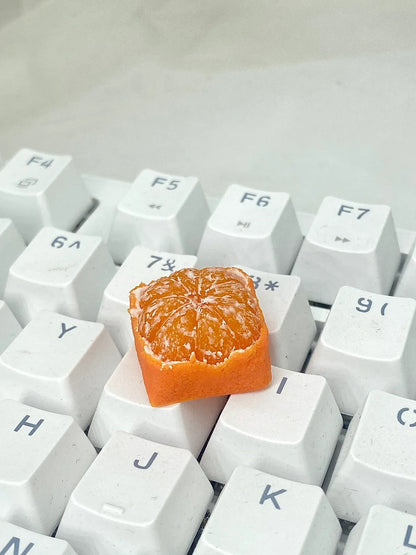 Simulated fruit series keycaps, handmade personalized keycaps made of soft clay material, mechanical keyboard creatively decorated keycaps