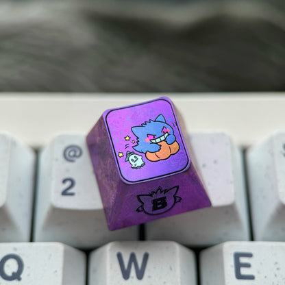 Pok é mon series, gengar themed R4 height, numerical range of 1-0, titanium alloy personalized keycaps, anime and game creative decorative keycaps
