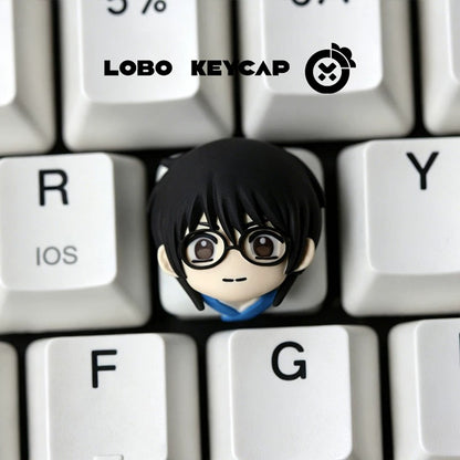 Gintama series design,  multi-color resin personalized keycaps, mechanical keyboard creative decorative keycaps artisankeycaps